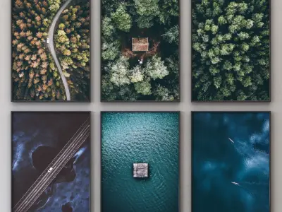 JUNIQE Top picture Low-poly 3D model