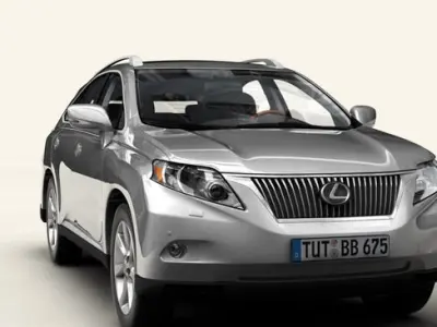Lexus RX 2010 low res interior 3D model
