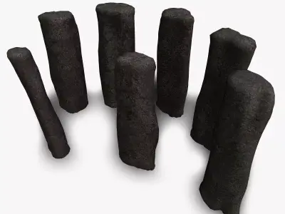Rock Pillars - Base Free low-poly 3D model