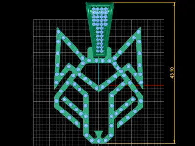 gold pendant  3D printable model   3D print model