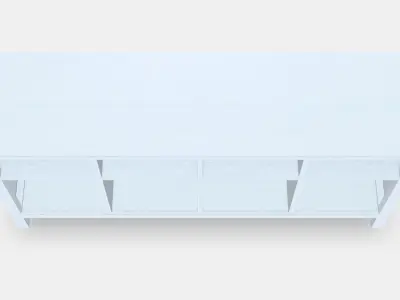 HEMNES Console table Low-poly 3D model