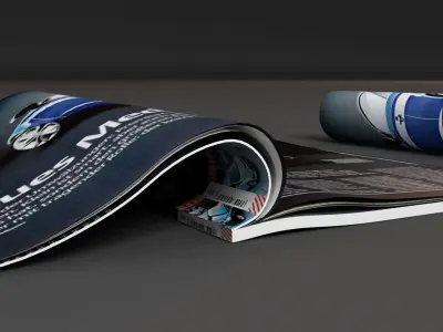 Magazine Collection mockup of 3D model