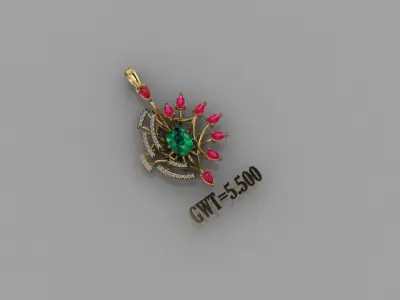 FASION PENDANT 3D model 10
