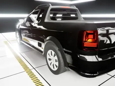 Volkswagen Saveiro Trendline Stock 3D Model 3D model