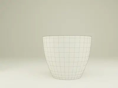 Decorative Kintsugi Vase Low-poly 3D model