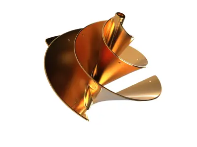 Fibonacci Wind Turbine 3D print model