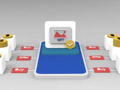 NFT Art 3D Model Free low-poly 3D model