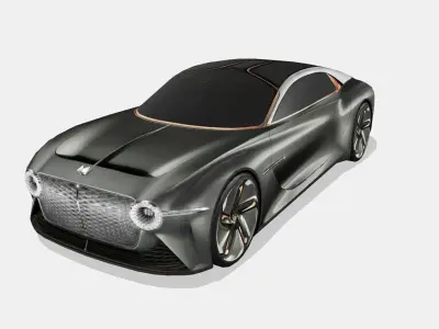Bentley EXP 100 GT Concept 2019 Low-poly 3D model