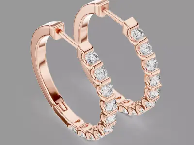  Diamond Hoops  3D print model