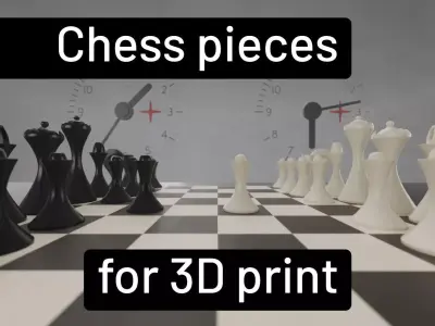 Chess pieces - 3D printing 3D print model