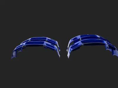 Body kit Skyline R34 Bumper 3D model