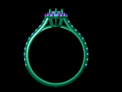 SELIN woman ring 3D print model