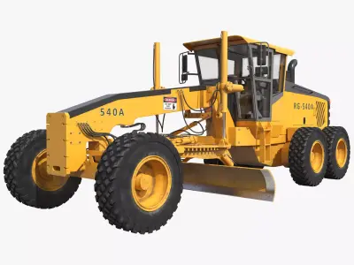 Road Grader 3D model