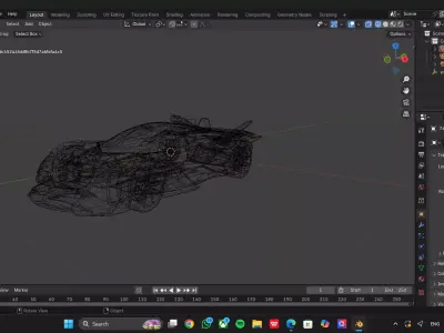 Sports Car Apollo Evo Low-poly 3D model