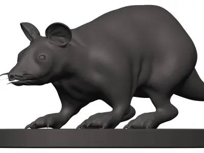 Mouse figurine of kangaroo 3D model