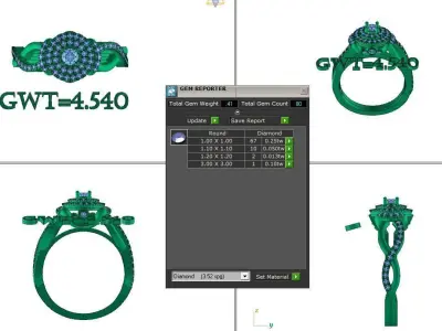 FASION RING 3D model 13