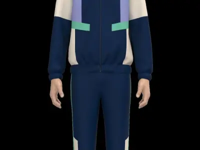 Man Track Suit 3D model