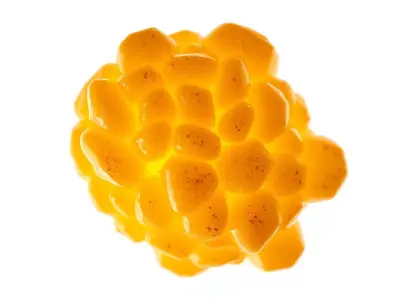 Golden Honeycomb model pack Low-poly 3D model
