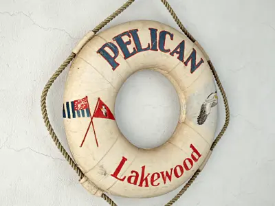 Vintage Life Preserver 3D model