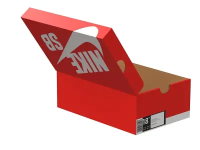 Nike Shoe Box PBR 14 Low-poly 3D model