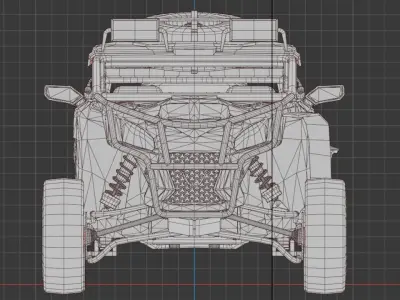  Buggy Car 111 Low-poly 3D model