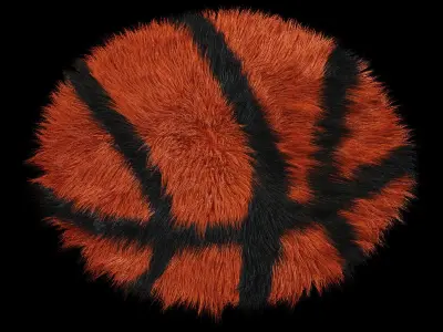 Carpet round Basketball 3D model