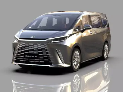 Lexus LM 2024 HQ interior 3D model