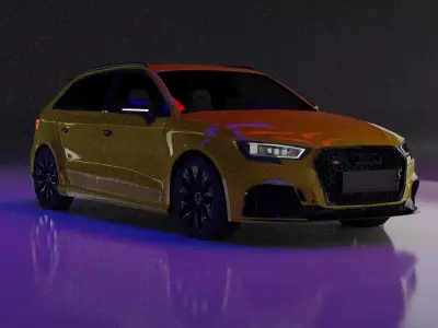 Audi RS3 sportback 2018 3D model