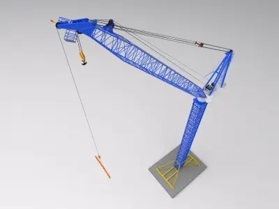 Favelle Favco M1280D TOWER crane 3D model
