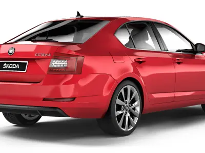 Skoda Octavia A7 2013 3D model