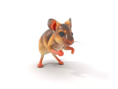 Adorable Mouse Companion model pack Low-poly 3D model