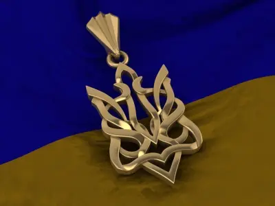 Ukrainian Trident 3D print model