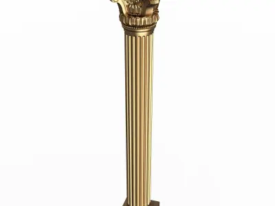 Column Capital 01003 Low-poly 3D model