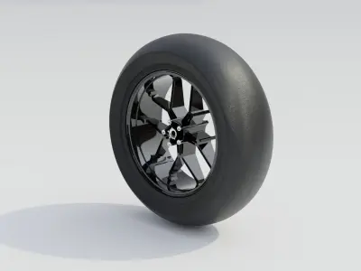 motorcycle wheels asset with blender  3D model