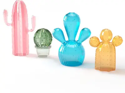 Cactus Vase 3D model