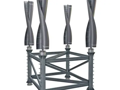 Vertical Wind Generator Windside WS-4 3D model