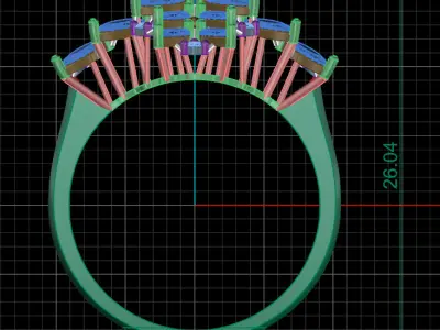 jewelry ring 286 3D print model