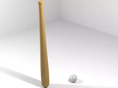 Sport Equipment - Baseball 3D model