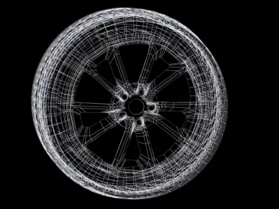 KIA car wheel 3D model