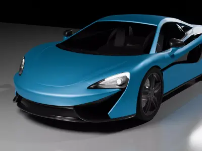 Mclaren realistic model for blender Low-poly 3D model