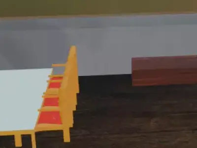 One Bedroom House Low-poly 3D model