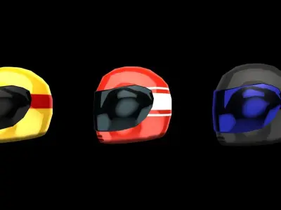 Helmet Low-poly 3D model