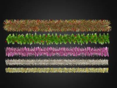 Christmas Garlands 03 3D model