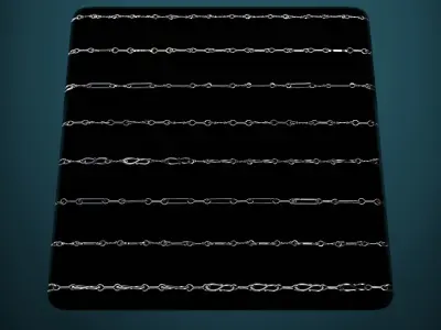 Elegant Iron Chains Trim Texture
