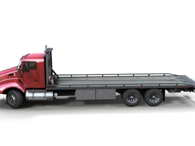 Kenworth t440 tow truck Low-poly 3D model
