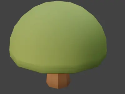 LowPolyTreesAndRockS pine tree Low-poly 3D model