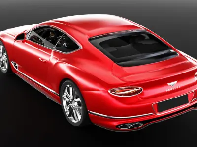 Bentley Continental GT 2021 Low-poly 3D model