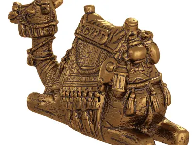 Egyptian camel figurine 2 3D model