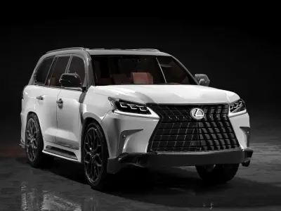 Lexus LX570 3d Model Low-poly 3D model