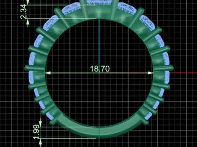 3dm and Stl file supported 3D print model